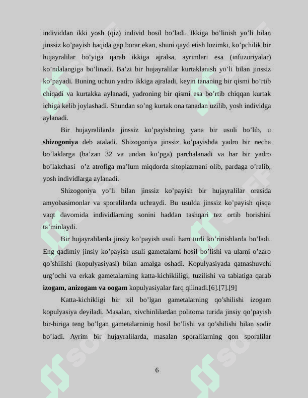 Umurtqasiz hayvonlar dunyosining filogenetik bog’lanishi 6