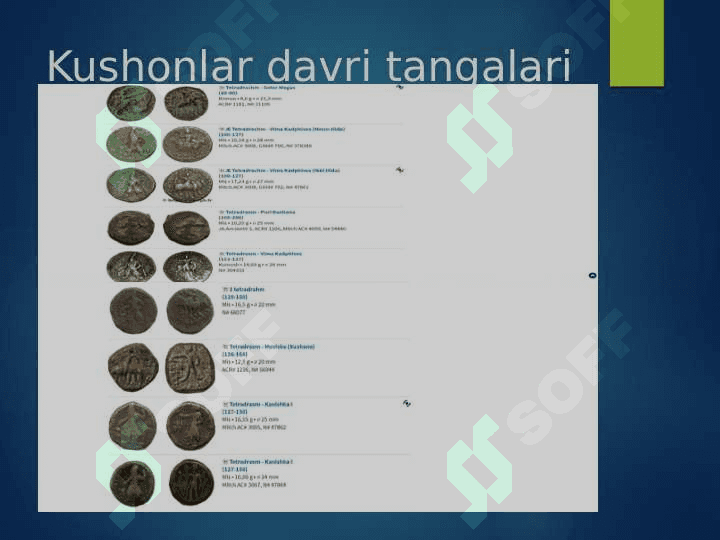 Markaziy Osiyoda Islomgacha bo'lgan davrda Numizmatika 8