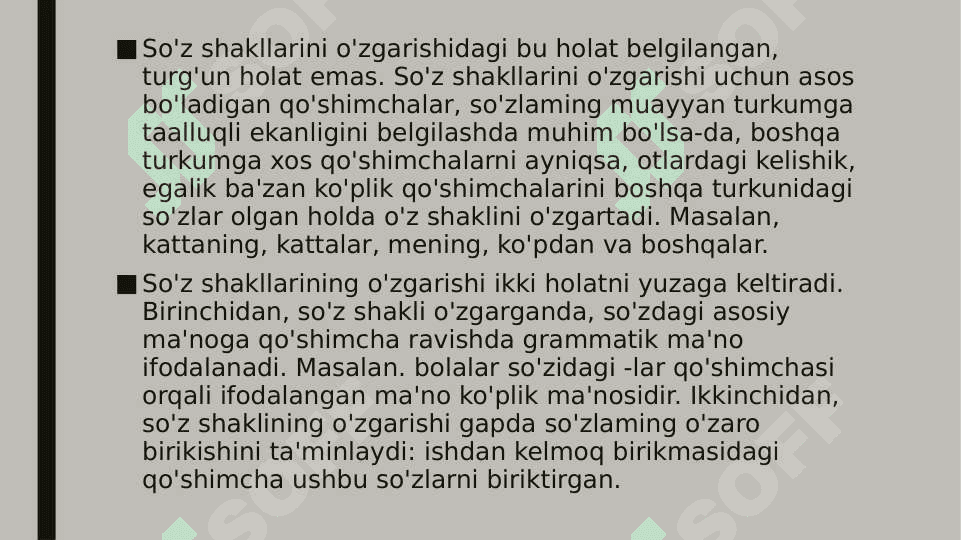 Grammatika va uning qismlari. Morfologiya haqida umumiy ma’lumot 6