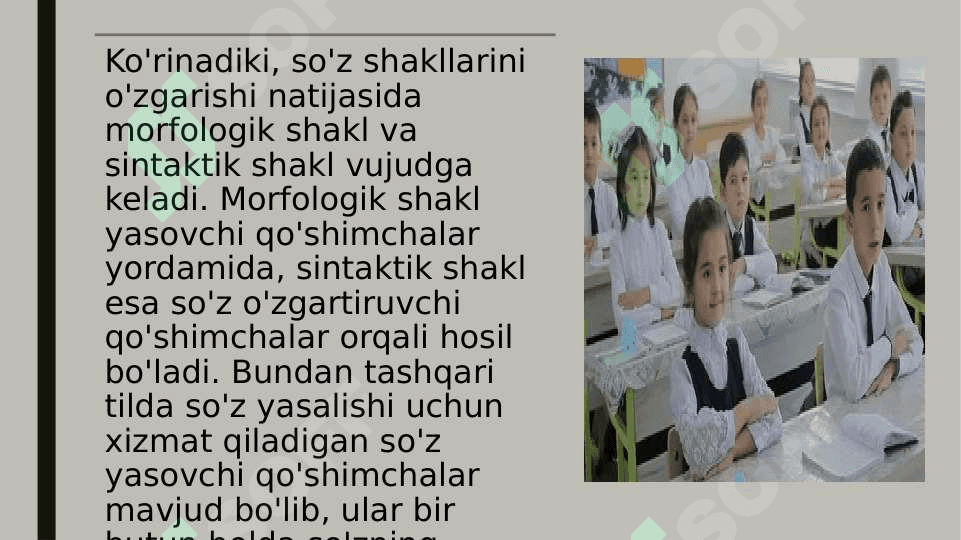 Grammatika va uning qismlari. Morfologiya haqida umumiy ma’lumot 7