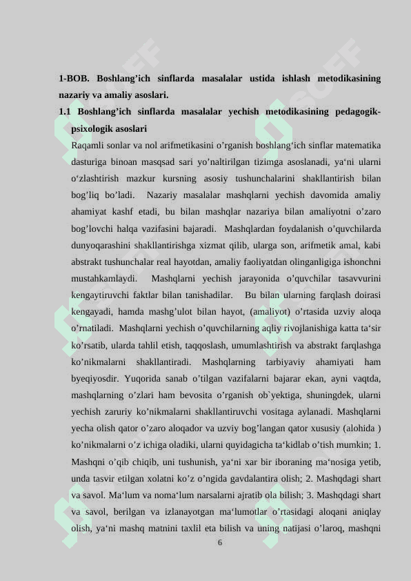 Harakatga doir masalalarni matematikadan boshlang'ich sinflarda o'qitish metodikasi 6