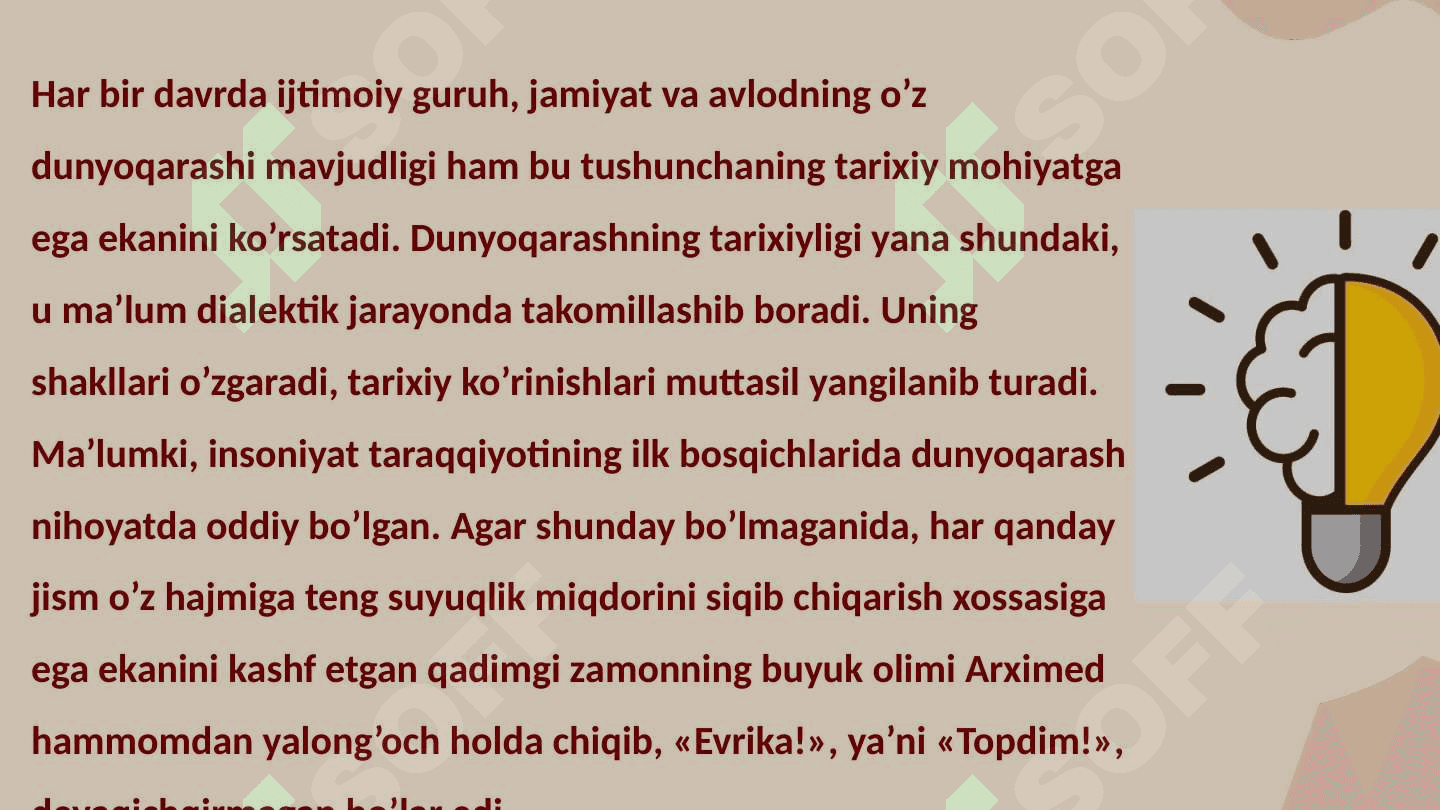 Dunyoqarashning mohiyati, tuzilishi va asosiy funktsiyalari 4