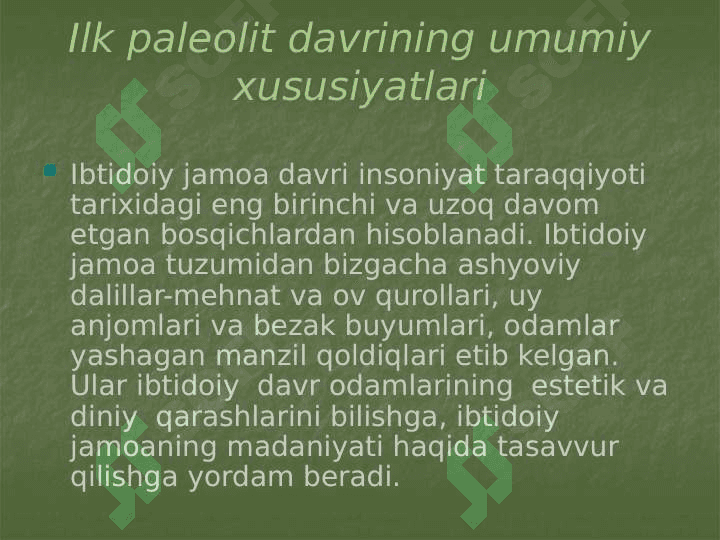 O'rta osiyoda ilk paleolit davri iptidoiy manzilgohlari xaritasini tuzish 3