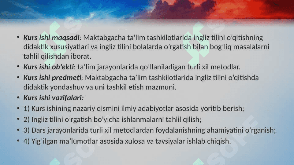 INGLIZ TILIDA SHE’RLARNI O’RGATISH ISHLANMA LOYIHASI 4