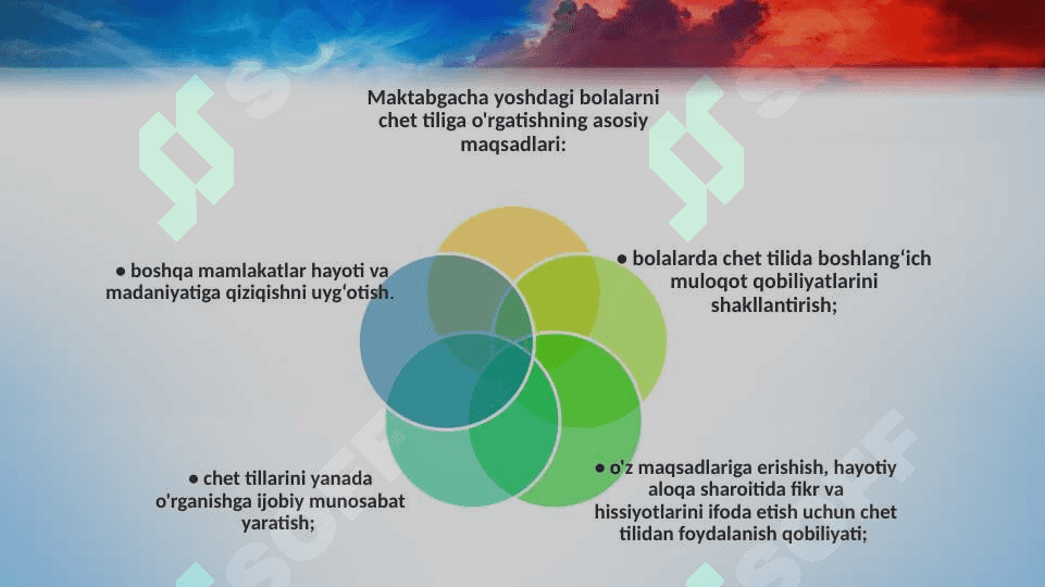 INGLIZ TILIDA SHE’RLARNI O’RGATISH ISHLANMA LOYIHASI 7