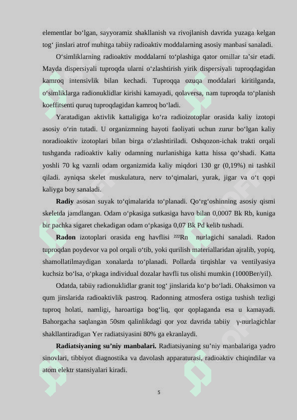 Ionlashtiruvchi nurlanishdan davolanishda foydalanish 4