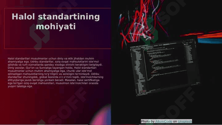 Halol standartini o'rganish va tahlil qilish 4