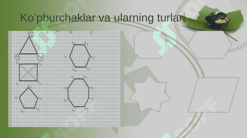 KO’PBURCHAK TUSHUNCHASI HAQIDA TASAVVURNI SHAKLLANTIRISH VA ULARNI CHIZISH, AYRIM XOSSALARI BILAN TANISHTIRISH METODIKASI 3
