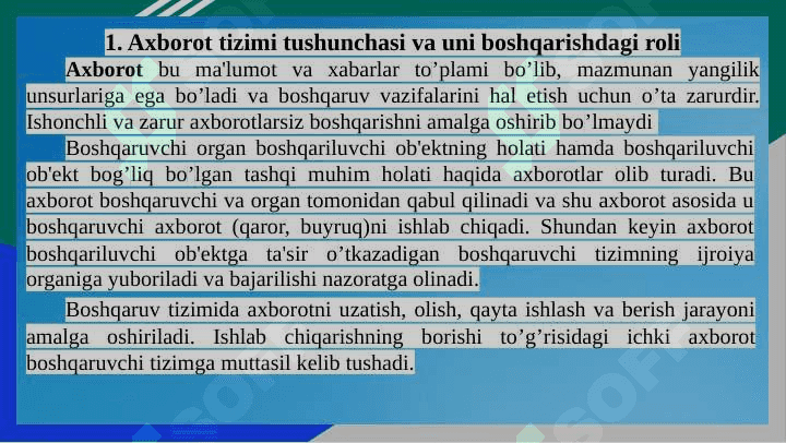 Boshqarishda axborot va kommunikatsiya 2