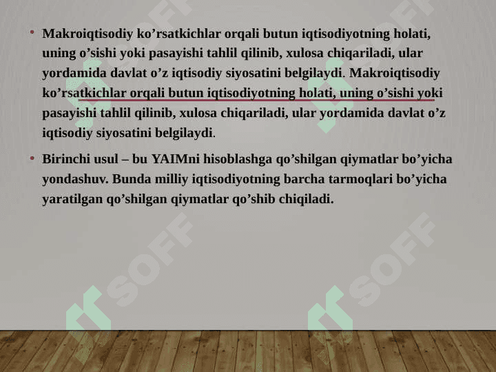 Yalpi ichki mahsulot statistikasi 6