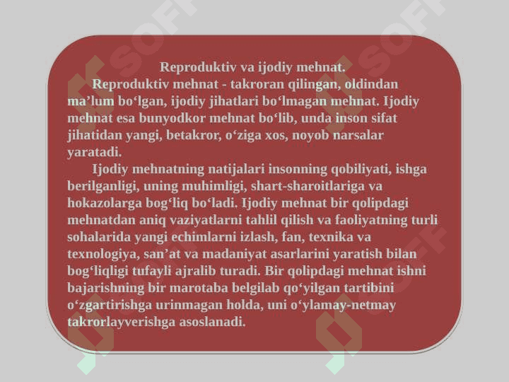Mеhnat iqtisodiyoti» fanining prеdmеti  va mazmuni 8