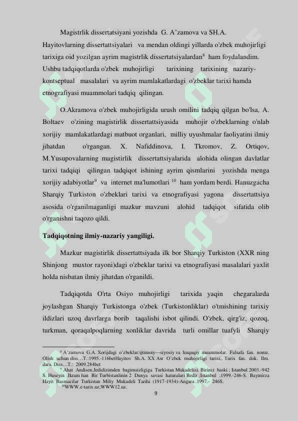 Sharqiy Turkiston (XXR) o’zbeklari tarixi va etnografiyasi 7