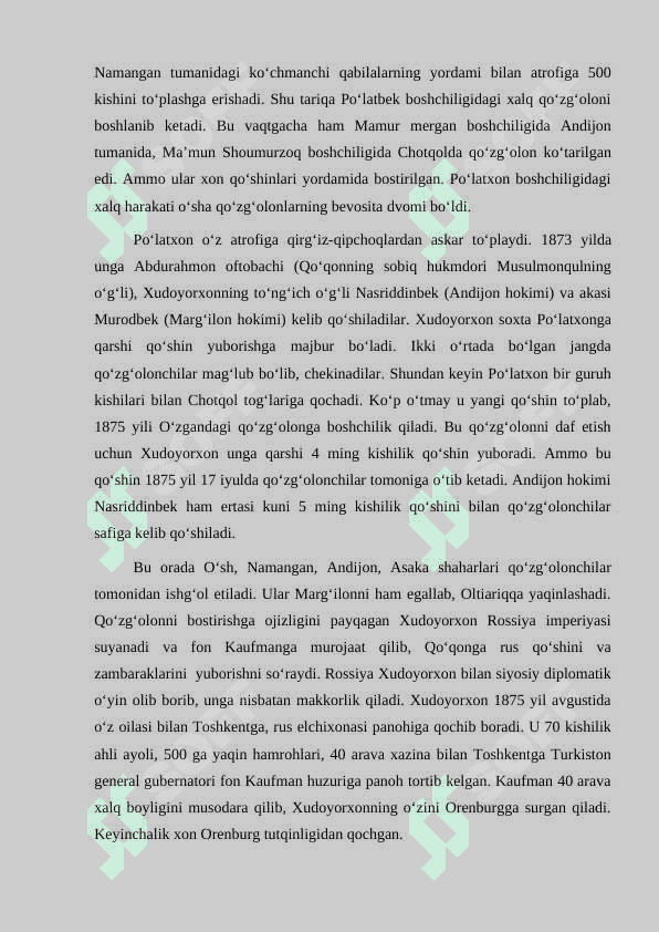 1873-1876 yillardagi Qo‘qon xonligidagi xalq harakatlari 3