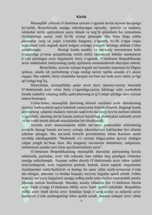 Namangan viloyati davlat arxivining shakllanishi tarixi. 3