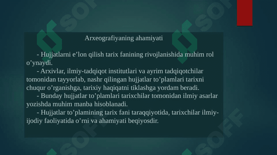 Arxeografiya va uning vazifalari 4
