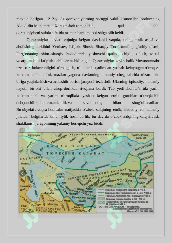 Qoraxoniylar va Uyg’ur Idukut davlati 6