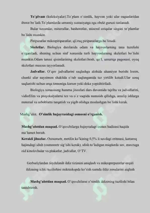 O’quv mashgulotlarida ko’rgazmali qurollar va texnik vositalardan foydalanish 4