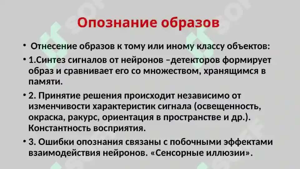 Стадии восприятия 3