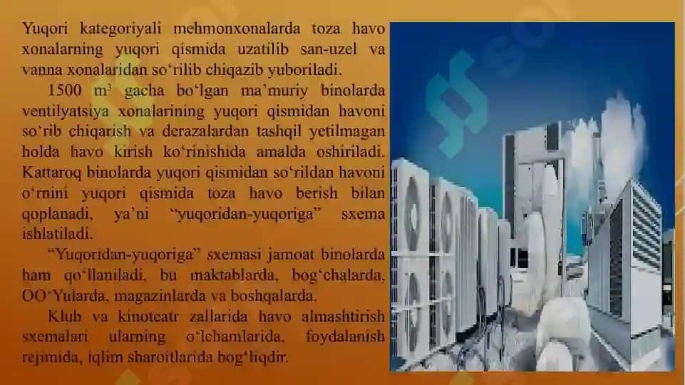 Havo almashinuvini tashkil yetish sxemalari 3