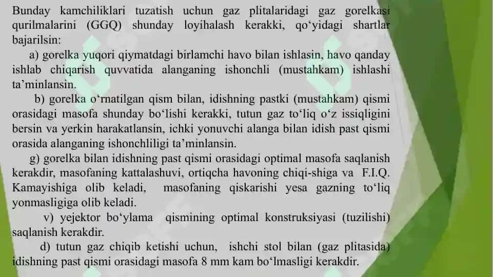 Gazuskunalar va gazplitasi va suv isitish uskunalar 4