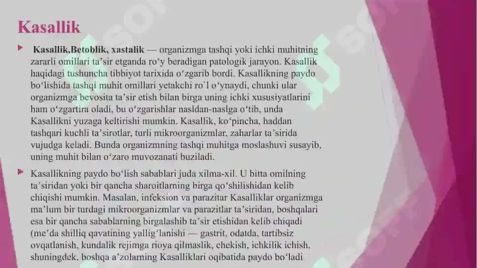 Kasallik, Shaxs Psixogigiyena va Psixoprofilaktika 3