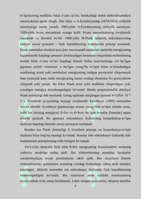 Atom tuzilishi va uning modellari 8