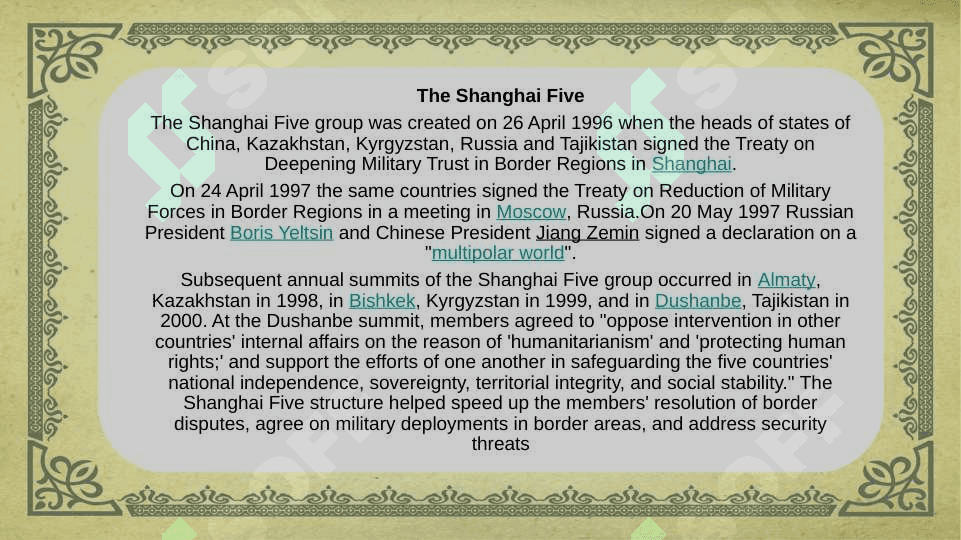 Shanghai Cooperation Organization 4