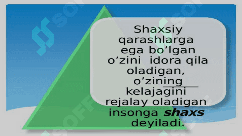 Shaxsning rivojlanishi, tarbiyasi va ijtimoiylashuvi 3
