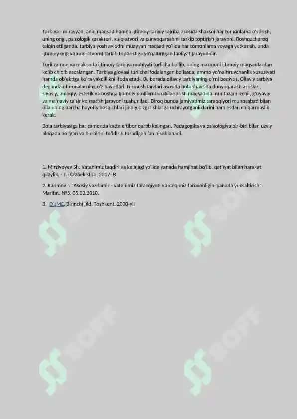 Bola tarbiyasi bo'yicha pedogogik maqola 2