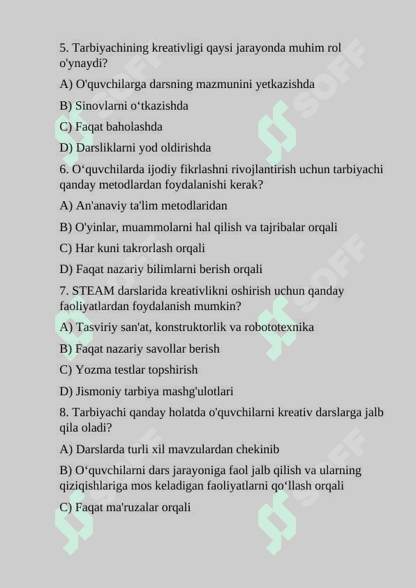 STEAM ta'limida tarbiyachining kreativligi 2