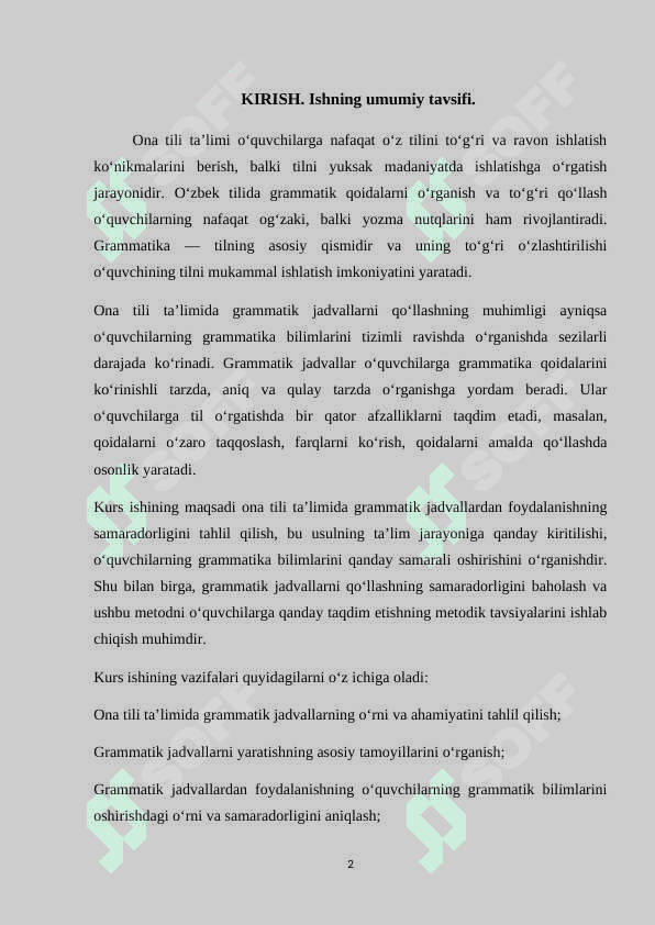 Ona tili taʼlimida grammatik jadvallardan foydalanish 2