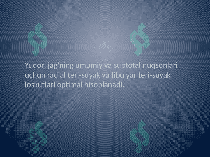 Mikroxirurgiya usullarini qo'llab yuz jag' sohasi      nuqson va shakl buzilishlarini plastikasi. 5