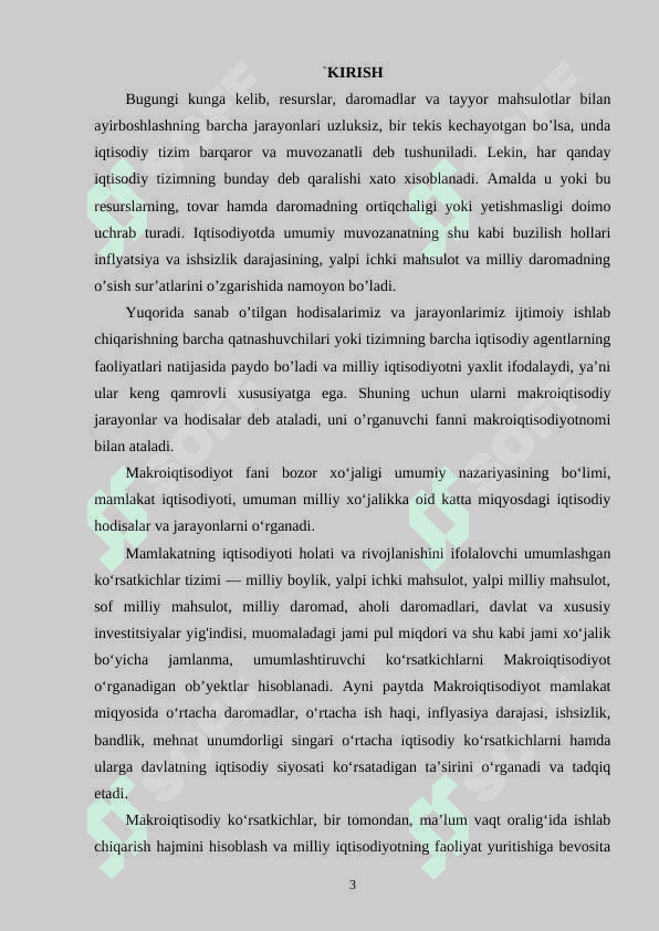 Makroiqtisodiyot fani va uning tarkibiy qismlari 2