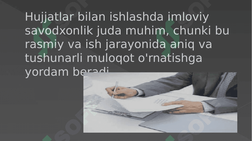 Hujjatlar bilan ishlashda imloviy savodxonlik 2