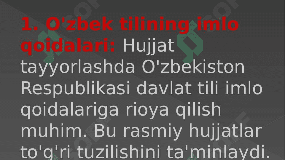 Hujjatlar bilan ishlashda imloviy savodxonlik 3