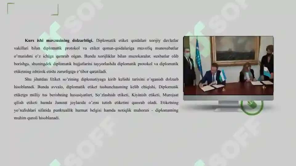 DIPLOMATIK ETIKET 3
