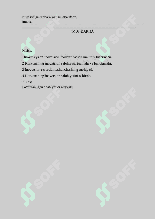 Korxonaning inovatsion salohiyati va uning iqtisodiy tahlili 3