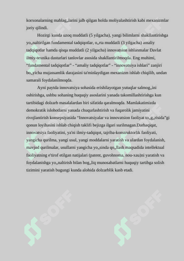 Korxonaning inovatsion salohiyati va uning iqtisodiy tahlili 6
