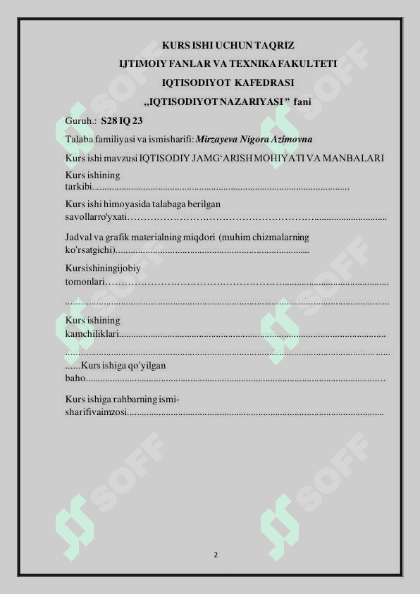 IQTISODIY JAMGʻARISH MOHIYATI VA MANBALARI 2