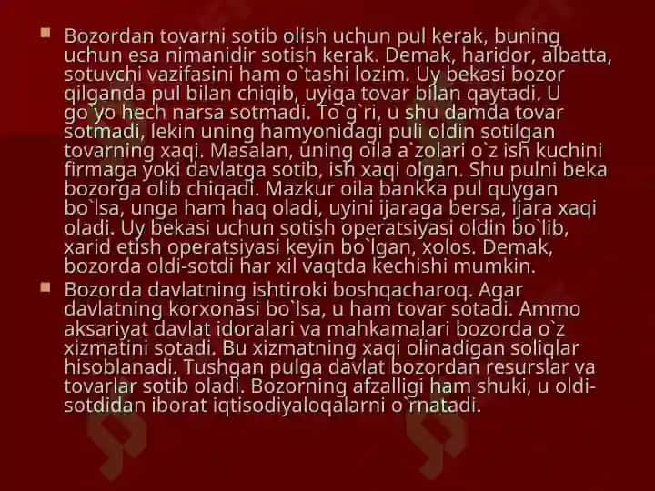 Maqsadli Bozorlarni tanlash va baholash 6