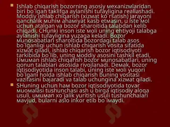 Maqsadli Bozorlarni tanlash va baholash 8
