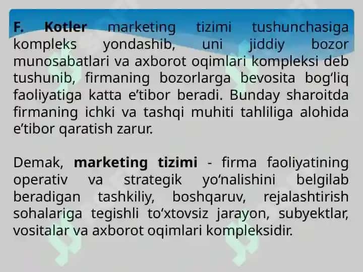 Marketing tizimi va sohasi 4