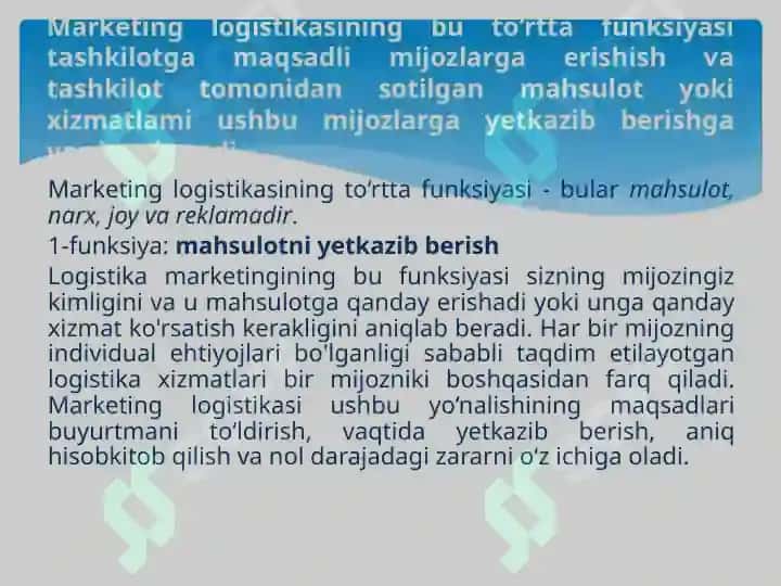 Marketing tizimi va sohasi 6