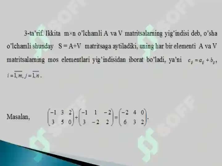 Matritsalar 7