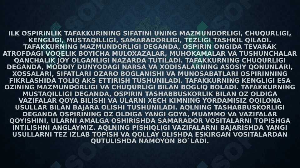 ilk o’spirinlik davrida psixik rivojlanish xususiyatlari 4