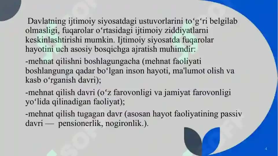 Davlat byudjetining ijtimoiy himoya xarajatlari 4