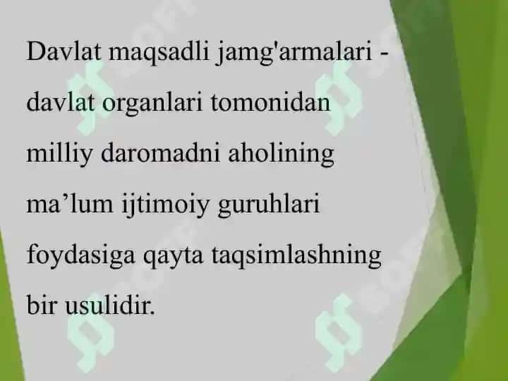 Iqtisodiy yo‘nalishdagi maqsadli jamg‘armalar 4