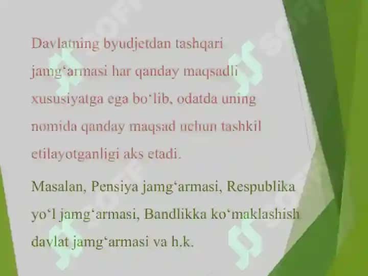 Ijtimoiy Yo‘nalishdagi Maqsadli Jamg'armalar 6