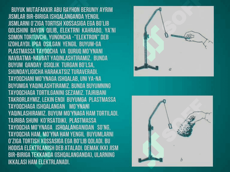 Elektr maydoni. Elektr zaryadlar. 2