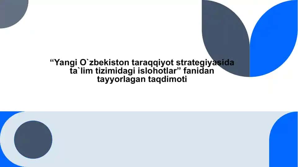 Ta’lim sohasidagi xalqaro hamkorlik